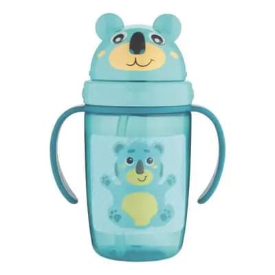 კანპოლ ბეიბის ჭიქა სილიკონის საწრუპით 400მლ 5002