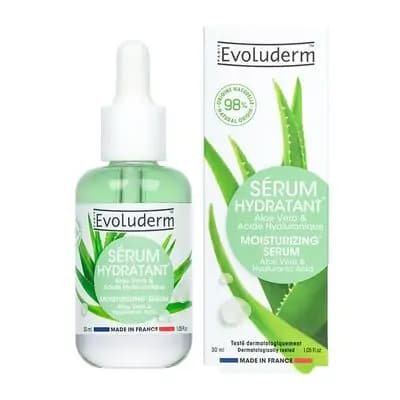 ევოლუდერმი-დამატენიანებელი შრატი 30მლ