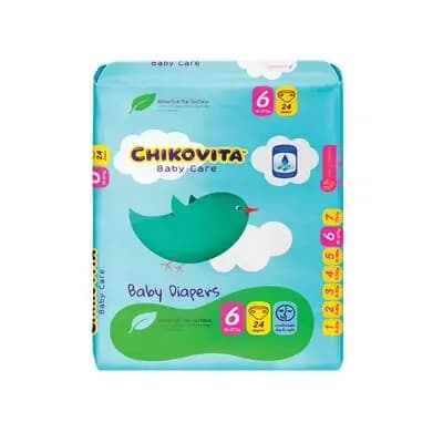 ჩიკოვიტა-ბავშვის საფენი N6 24ც (15-27 კგ)