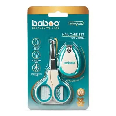 ბეიბო-ბავშვის ფრჩხილის მოვლის ნაკრები, მაკრატელი და საკვნეტი 0+