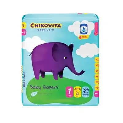 ჩიკოვიტა-ბავშვის საფენი N1 62ც (2-5 კგ)