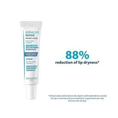 დუკრე-კერაკნილი გამომშრალი ტუჩის აღმდგენი ბალზამი 15მლ