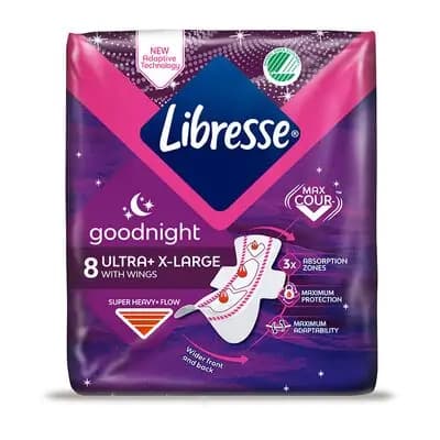 ლიბრესი-ჰიგიენური საფენი ღამის ულტრა ფრთებით