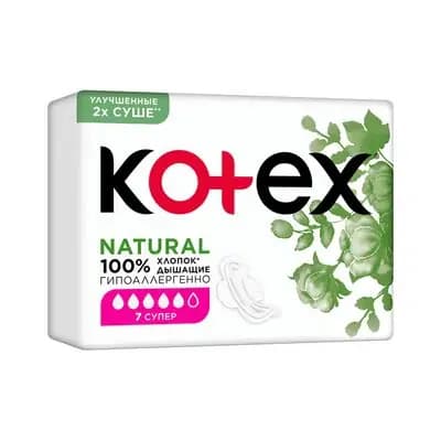 კოტექს ნატურალ სუპერი 7ც