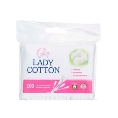 ლედი კოტონი ბამბის ჰიგიენური ჩხირი (პაკეტი)100ც