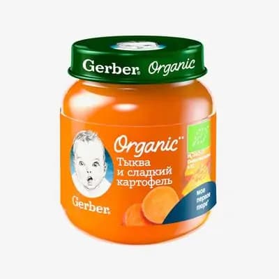 გერბერი-გოგრა/ტკბილი კარტოფილი პიურე 125გ