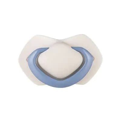 კანპოლ ბეიბის მატყუარა სილიკონის სიმეტრიული "სუფთა ფერი" 2ც. 6-18 თვე, ლურჯი