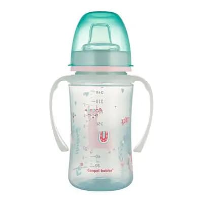 კანპოლ ბეიბის ჭიქა დაუქცეველა Easy Start,240 მლ, "ფერადი ცხოველები" მწვანე