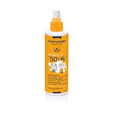 ისისფარმა SPF 50+ მზისგან დამცავი სპრეი ბავშვებისთვის სახე/ტანი ჩვილობიდან, 200
