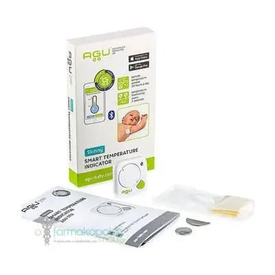 აგუ ბეიბი- სმარტ თერმომეტრი, კანზე დასაკრავი, მონიტორინგის, STI2