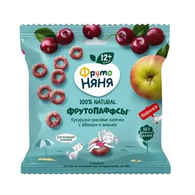 ფრუტო– ხრაშუნა მარცვლეული ვაშლით და ალუბლით 21გ.