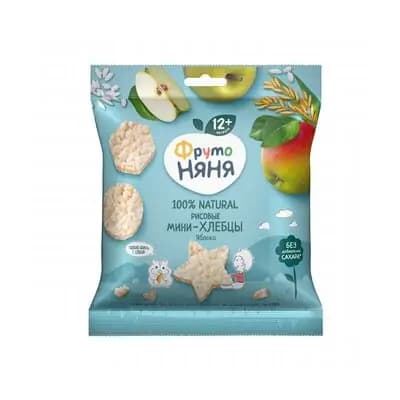 ფრუტო-მინი ხრაშუნა ბრინჯის ვაშლით 30გ