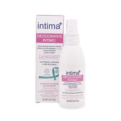ინტიმა+დეოდორანტი კალენდულასა და საღამოს ფურისულას ზეთით 150მლ