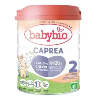 ბეიბიბიო - CAPREA 2 თხის რძე, 6-12 თვ, ორგანული, 800 გ