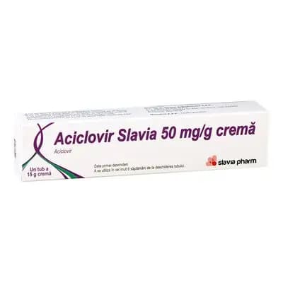 აციკლოვირი სლავია 5% 15გ კრემი