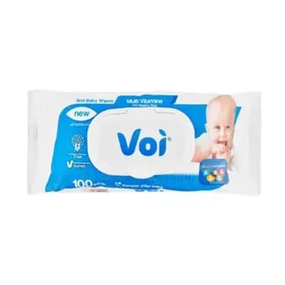 ვოი სველი ხელსახოცი თეთრი (100ც)