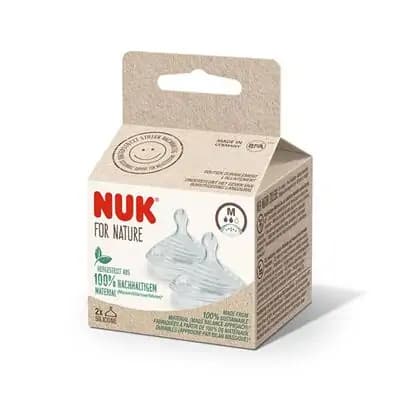 ნუკი ბოთლის საწოვარა სილიკონის ზომა M