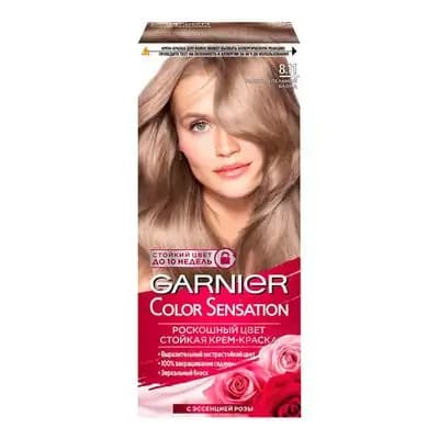 გარნიე კოლორ სენსეიშენი თმის საღებავი 8.11 ულტრა ფერფლისფერი ქერა