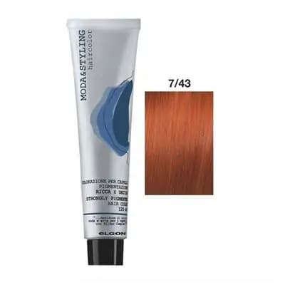 ელგონი-თმის საღებავი 7/43 ქერა ოქროსფერი სპილენძისფერი