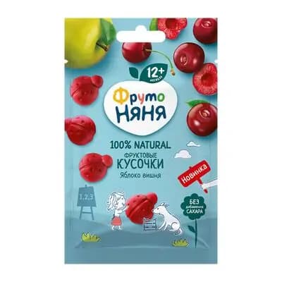 ფრუტო–ხილის ნაჭრები ვაშლი, ალუბალი, 15გ.