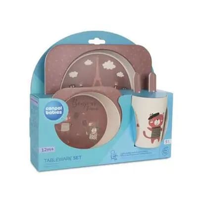 კანპოლ ბეიბის ჭურჭლის ნაკრები საბავშვო