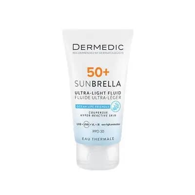 დერმედიკი-მზისგან დამცავი ფლუიდი SPF50+ მგრძნობიარე კანი 40მლ