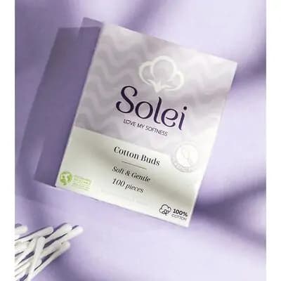 სოლეი–ბამბის ყურის ჩხირები 100 ც