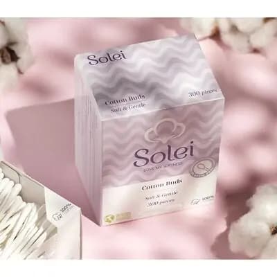 სოლეი–ბამბის ყურის ჩხირები 300 ც