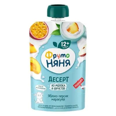 ფრუტო–დესერტი ვაშლის, ატმის და მარაკუიას 90 გრ