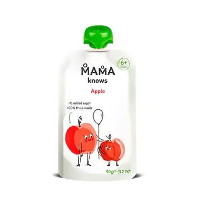 მამანოუს – ვაშლის პიურე, სტერილიზებული, 6თვ. 90გრ