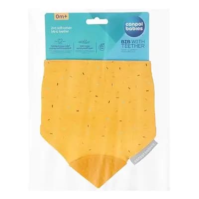 კანპოლ ბეიბის წინსაფარი ღრძილების მასაჟორით