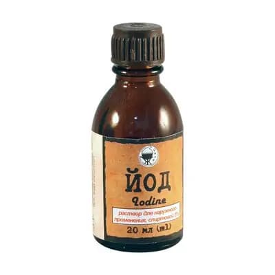 იოდის სპირტხსნარი 5% 20მლ ფლ