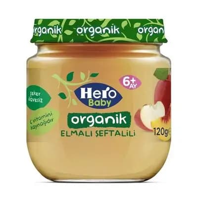 ჰერო - ორგანული ვაშლის და ატმის ხილფაფა120გრ