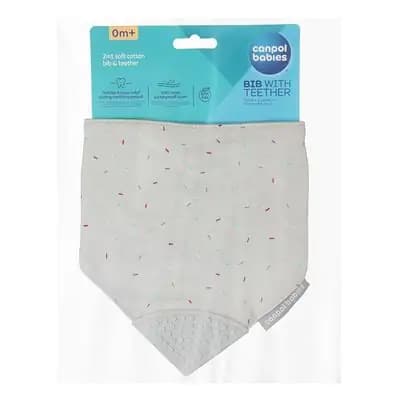 კანპოლ ბეიბის წინსაფარი ღრძილების მასაჟორით