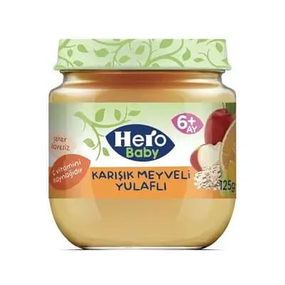 ჰერო - შერეული ხილის და შვრიის ხილფაფა120გრ