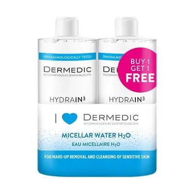 დერმედიკი-HYDRAINმიცელარული წყალი2X500მლ