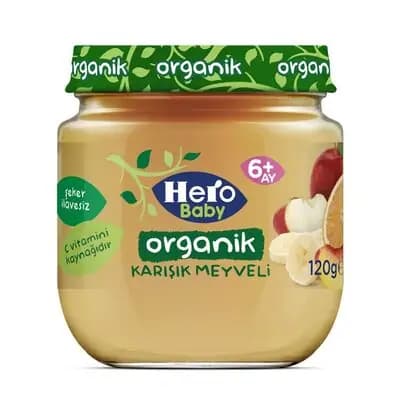 ჰერო - ორგანული შერეული ხილის ხილფაფა120გრ