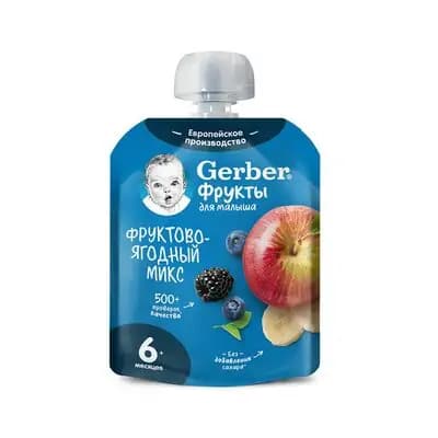 გერბერი-ხილის მიქსი კენკრა, პაუჩი 90გ