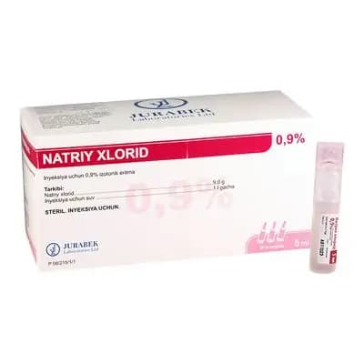 ნატრიუმის ქლორ0.9% 5მლ#50ა(ჯურ