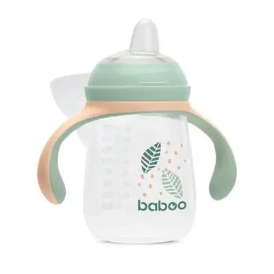 ბეიბო-ჭიქა სილიკონის თავით 260მლ. 6+