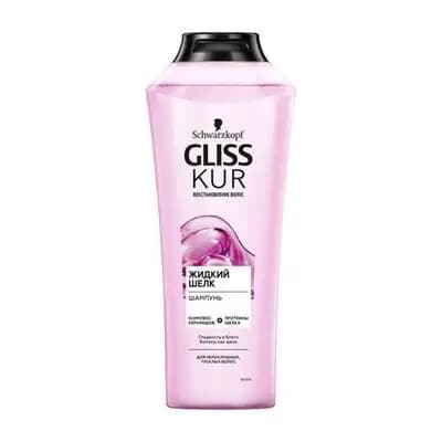 გლისკური შამპუნი თხევადი აბრეშუმი 400მლ (12)