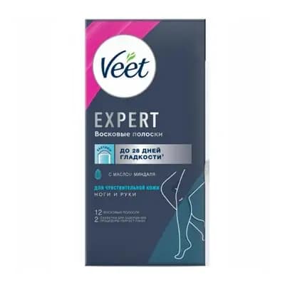 ვითი-ცვილის ზოლები მგრძნობიარე სახის კანისთვის #12ც