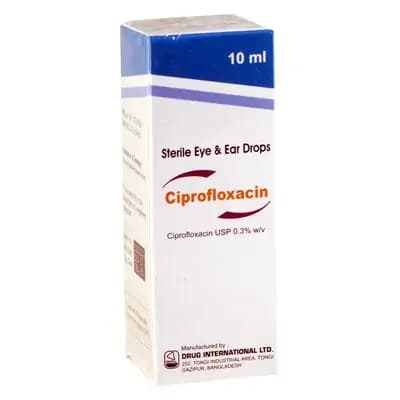 ციპროფლოქსაცინი0.3% 10მლ თვ/ყურ წვ(ბანგლ)