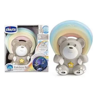 ჩიკო-Chicco-სათამაშო მუსიკალური "RAINBOW BEAR"(დათუნია) საწოლთან დასკიდი 0+ ნეი