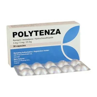 პოლიტენზა 5მგ/5მგ/25მგ #30კ