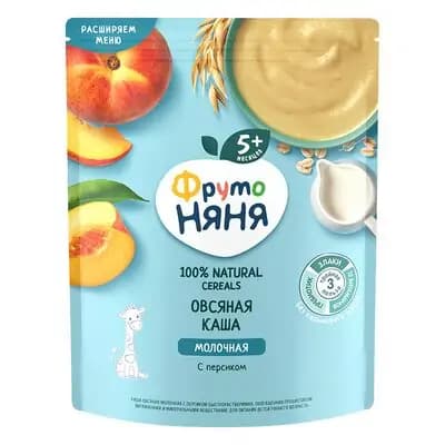 ფრუტო-რძიანი ფაფა შვრია ატმით 200გრ