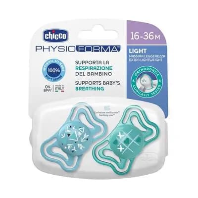 ჩიკო-Chicco-მატყუარა სილიკონის 16+ 2ც მანათობელი