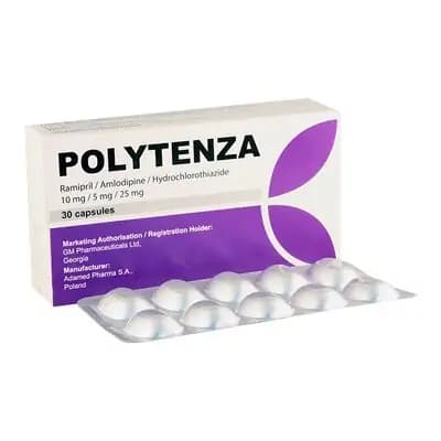 პოლიტენზა 10მგ/5მგ/25მგ #30კ