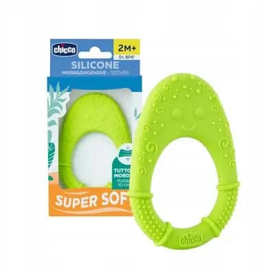 ჩიკო-Chicco-კბილების მასაჟორი სილიკონის 2 თვე+