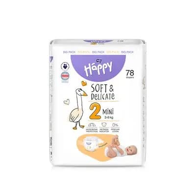 ჰეფი ბავშვის საფენი N2 3-6 კგ. 78ც (Mini)